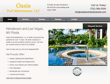 Tablet Screenshot of oasispoolmaintenancellc.com